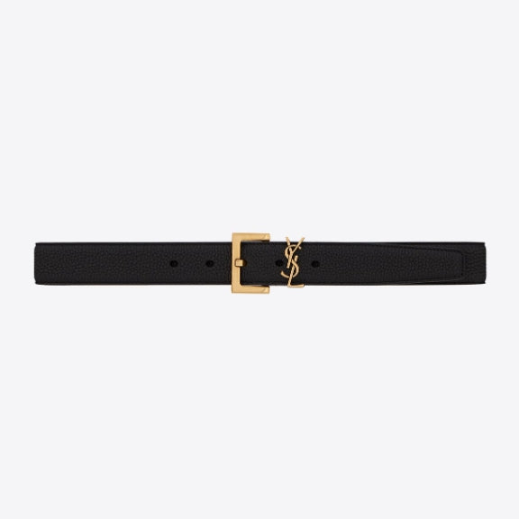 Leather Square Buckle Belt Women's Belt