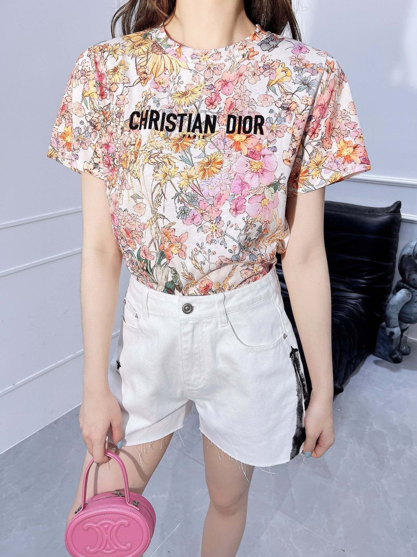 Colorful Floral Print T-shirt