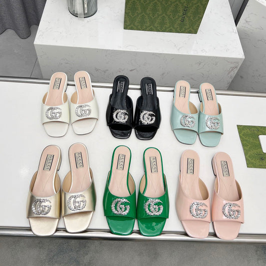 Crystal G Flat Slippers