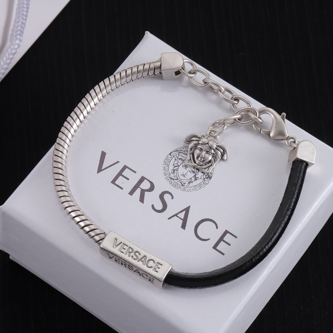 Logo-Engraved Polished Finish Bracelet